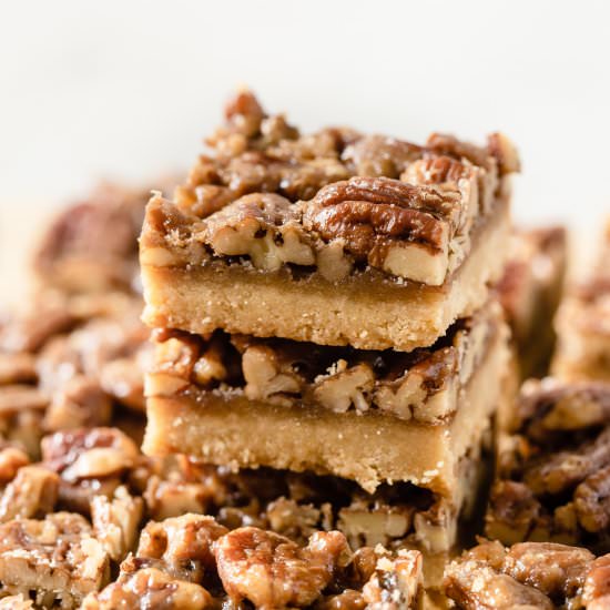 Pecan Pie Bars - Recipe photo by Wholesome Patisserie