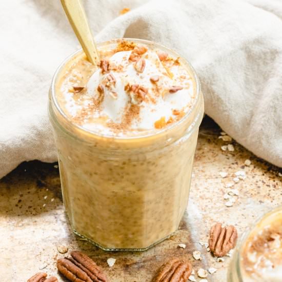 Pumpkin Spice Overnight Oats - Recipe photo by tastendash