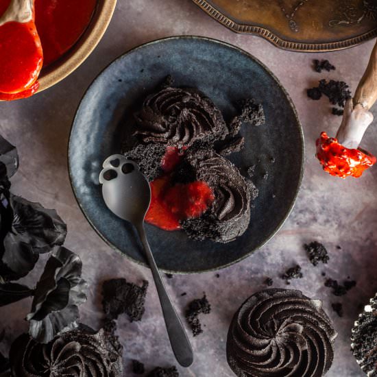 Halloween Black Cocoa Cupcakes - Recipe photo by primalwellnesscoach