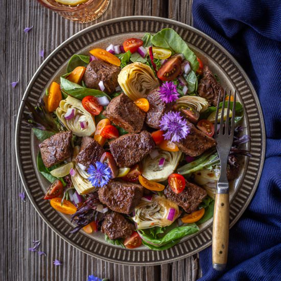 Italian Steak Salad with Balsamic - Recipe photo by primalwellnesscoach