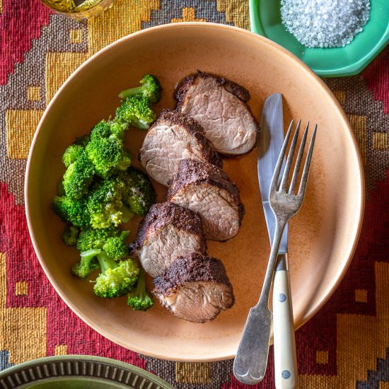 Cocoa Rubbed Pork Tenderloin - Recipe photo by primalwellnesscoach