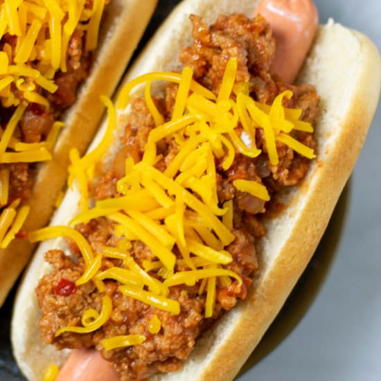 Hot dog chili - Recipe photo by contentednesscooking