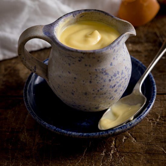 How to make Custard - Recipe photo by KitchenSanctuary