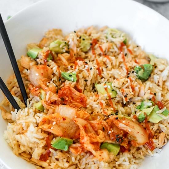 Viral TikTok Salmon and Rice Bowl - Recipe photo by getonmyplate