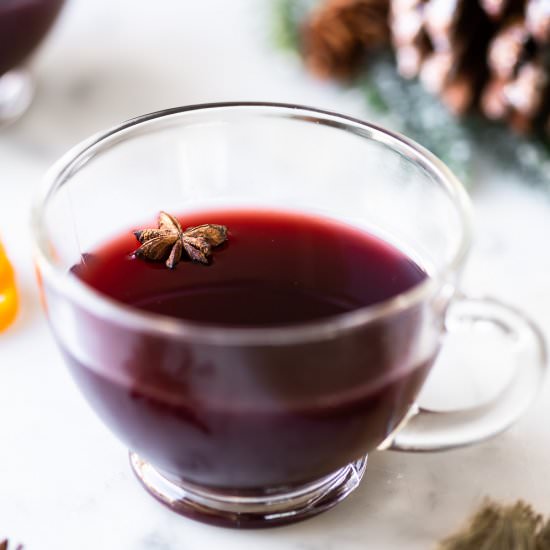 vin chaud (French mulled wine) - Recipe photo by withspice