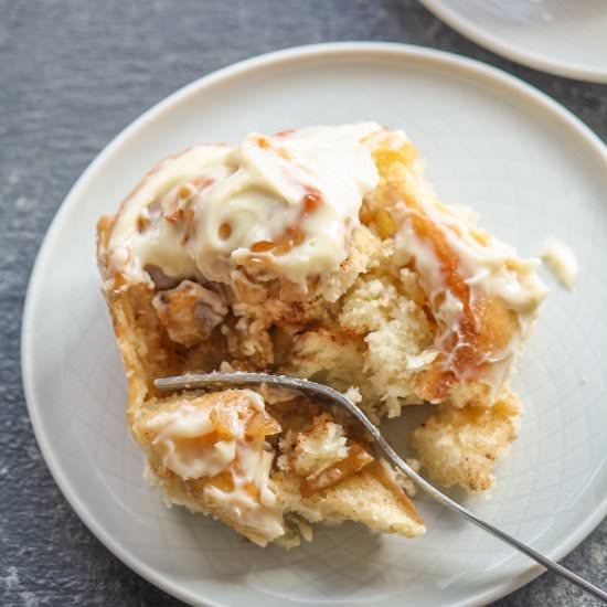 Apple Cinnamon Rolls - Recipe photo by The Desserted Girl