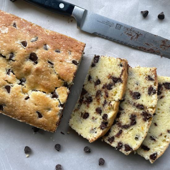 Chocolate Chip Loaf Cake - Recipe photo by uglyducklingbakery