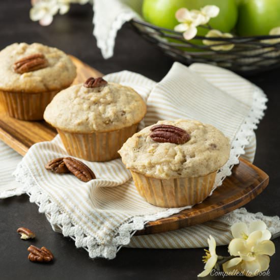 Apple Pecan Muffins - Recipe photo by Compelled To Cook