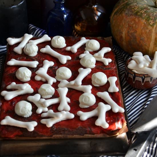Halloween cheesecake brownie - Recipe photo by Foodohfood