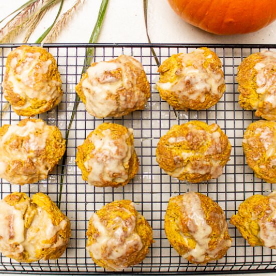 Pumpkin Scones (rustic-style) - Recipe photo by Two Kooks In The Kitchen