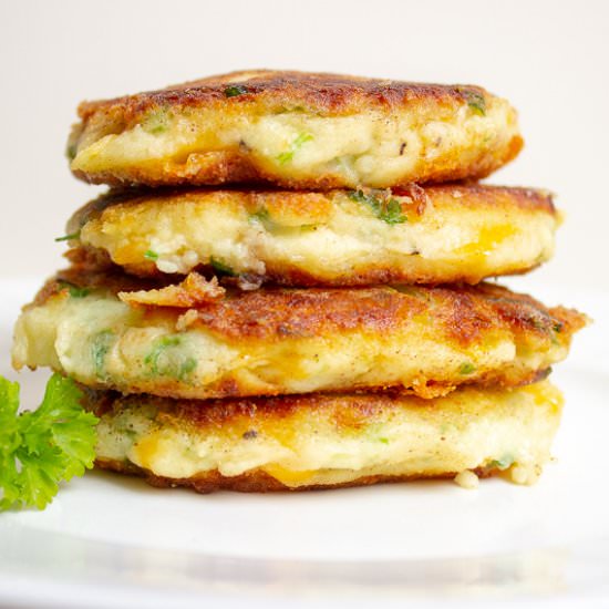 Mashed Potato Pancakes (Latkes) - Recipe photo by Two Kooks In The Kitchen