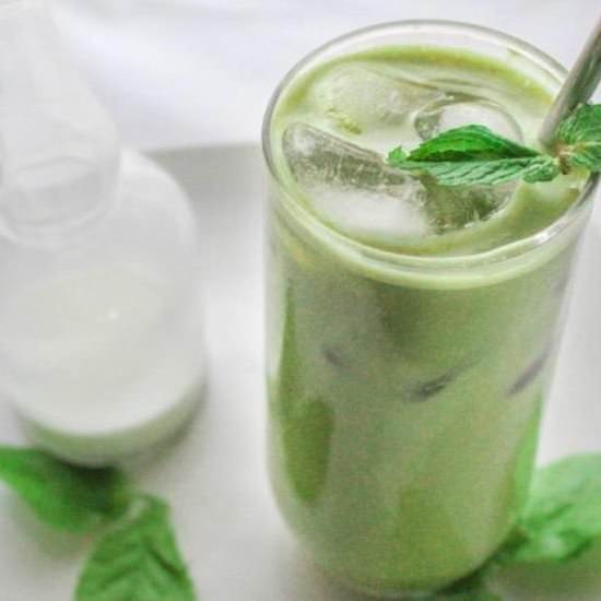 Iced Matcha Green Tea - Recipe photo by Natural Living Family