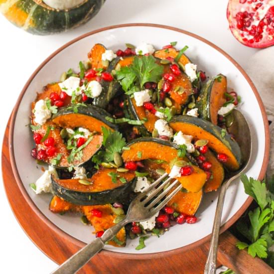 Buttercup Squash with Goat Cheese - Recipe photo by fANNEtastic food