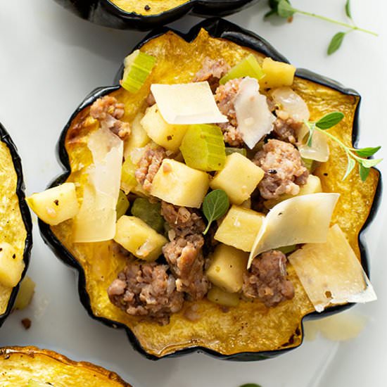 Stuffed Acorn Squash - Recipe photo by bellyfull