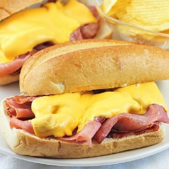 hot ham and cheese sandwiches - Recipe photo by nowcookthis