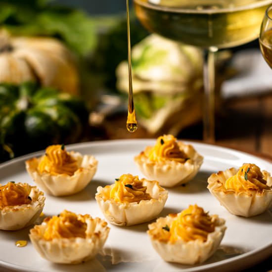 Ricotta + Squash Phyllo Shells - Recipe photo by leisurefanclub