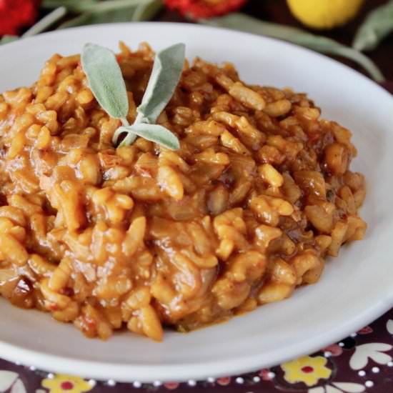 Brown Butter Pumpkin Risotto - Recipe photo by cookingontheweekends