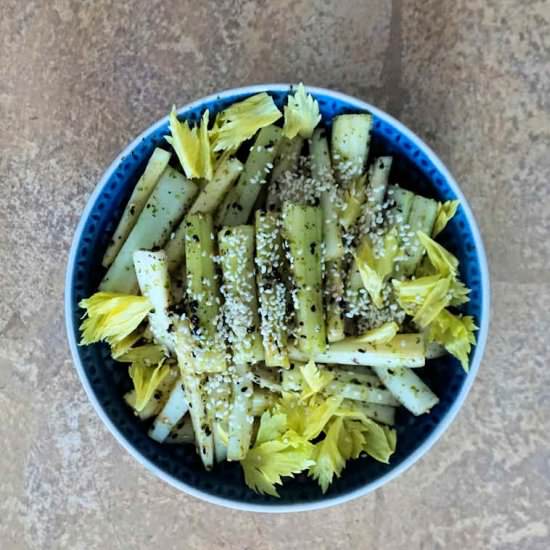 celery salad - Recipe photo by Cuisine Fiend