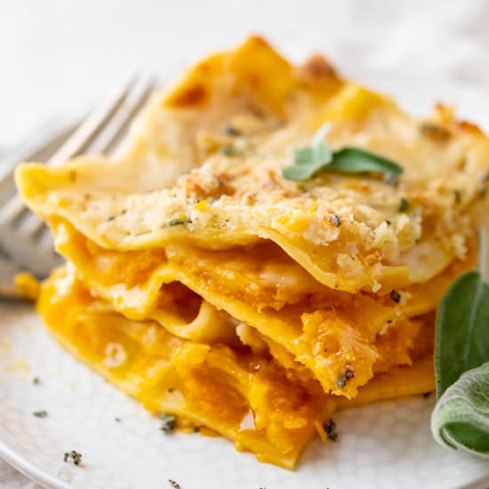 Butternut Squash Lasagna - Recipe photo by garlic and zest