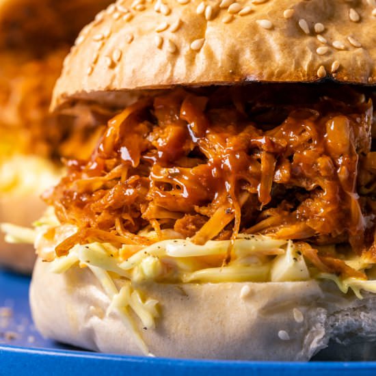 BBQ Jackfruit Pulled Pork - Recipe photo by lovingitvegan