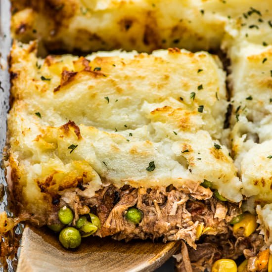 Pulled Pork Shepherd's Pie - Recipe photo by The Endless Meal