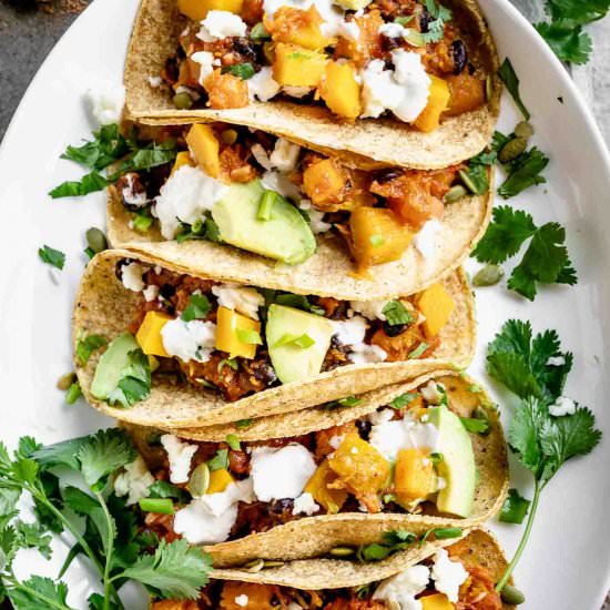 Pumpkin Spice Tacos - Recipe photo by The Endless Meal