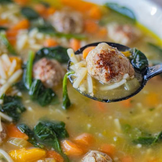 Italian Wedding Soup w/ Latin Twist - Recipe photo by Belquistwist
