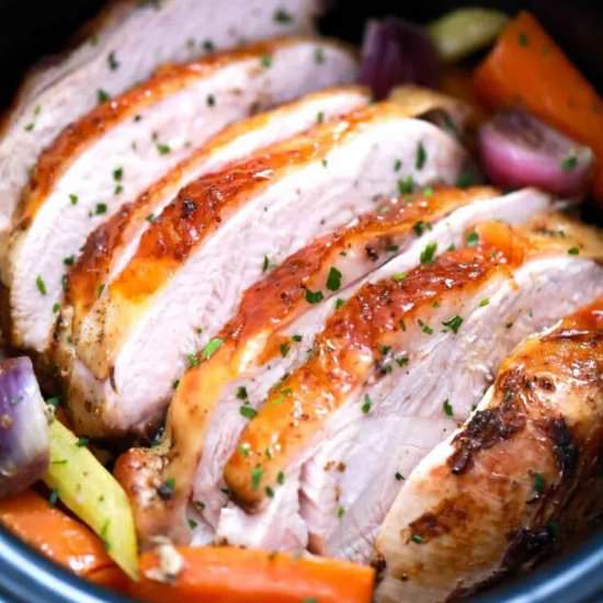 Slow Cooker Turkey Breast - Recipe photo by peasandpeonies