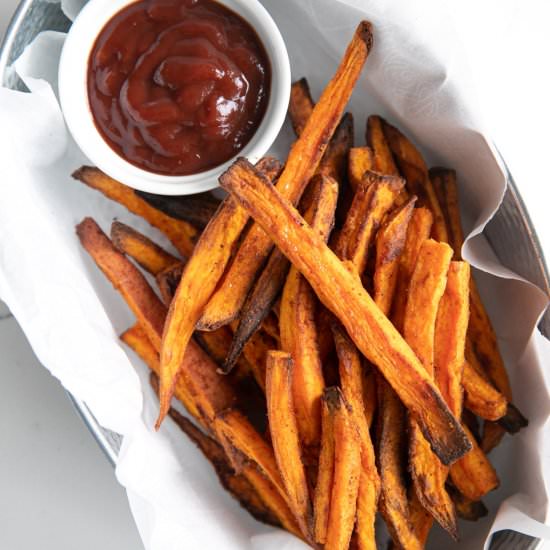 Air Fryer Sweet Potato Fries - Recipe photo by theforkedspoon
