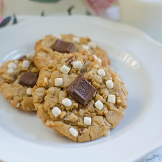 S'mores Monster Cookies - Recipe photo by fakeginger