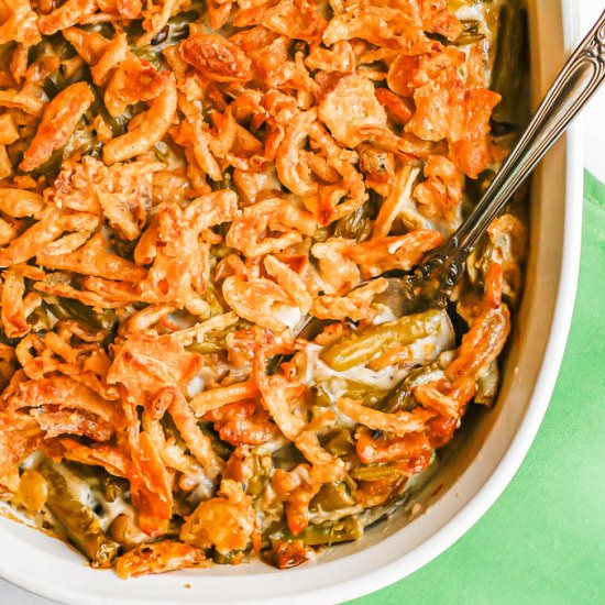 Classic green bean casserole - Recipe photo by Family Food on the Table