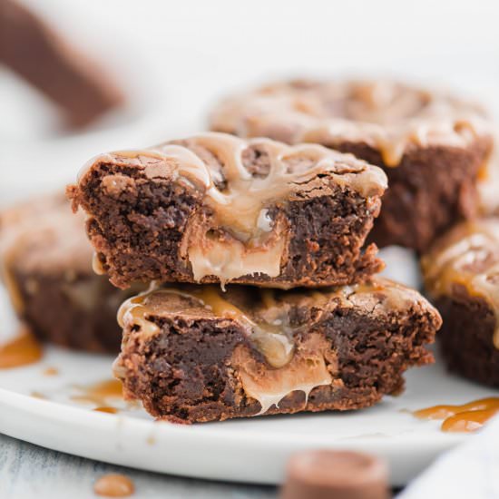 Rolo Brownies - Recipe photo by megseverydayindulgence