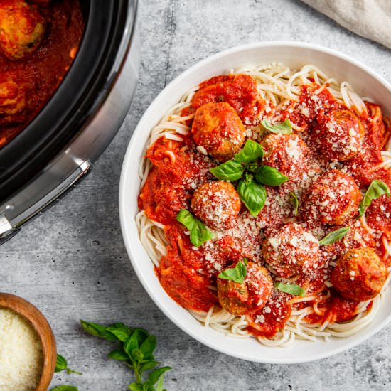 Best Slow Cooker Meatballs - Recipe photo by FromScratchFast