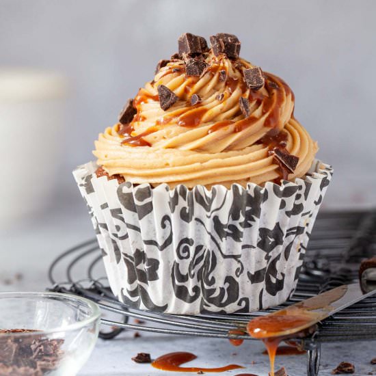 Coffee Cupcakes with Coffee Caramel - Recipe photo by littlesugarsnaps