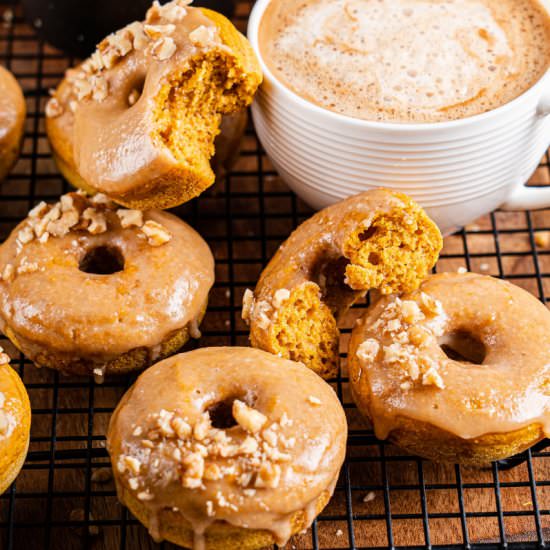 Healthy Pumpkin Donuts - Recipe photo by Tina FitDiary