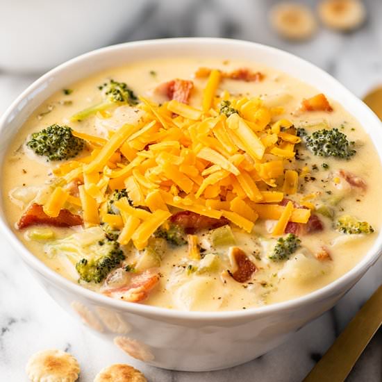 Broccoli Potato Soup - Recipe photo by BakingMischief