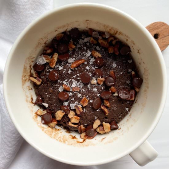 Easy Gluten Free Chocolate Mug Cake - Recipe photo by frozen_bananas_