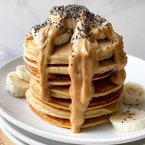 Protein Banana Pancakes with Oats - Recipe photo by frozen_bananas_