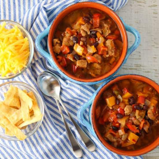 Instant Pot Chicken Fajita Soup - Recipe photo by Tastefulventure
