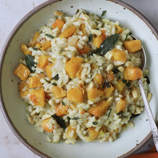Risotto with butternut squash - Recipe photo by marilenaskitchen