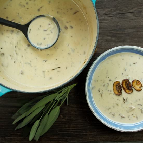Homemade Cream of Mushroom Soup - Recipe photo by Flipped-Out Food