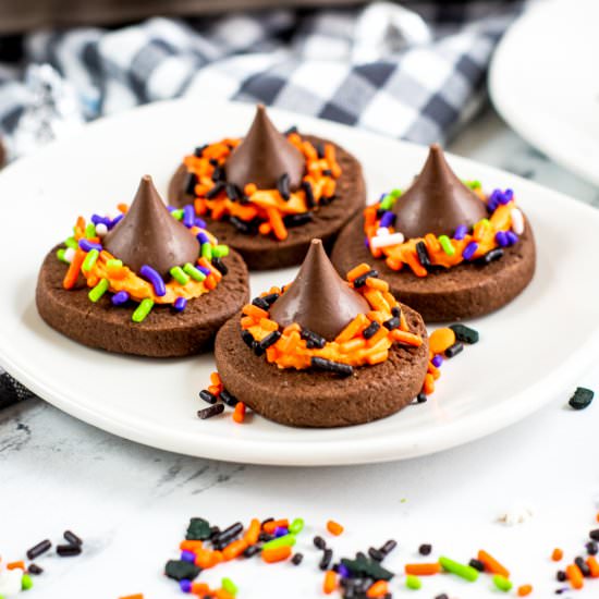 Witch Hat Cookies - Recipe photo by CrayonsAndCravings
