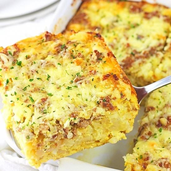 tater tot breakfast casserole - Recipe photo by nowcookthis