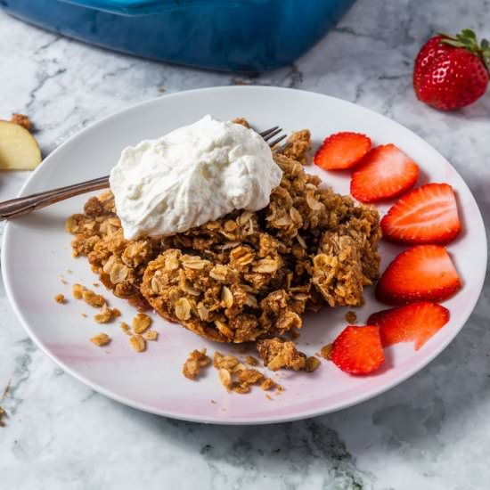 Apple and Strawberry Crumble - Recipe photo by cooking.with.carbs