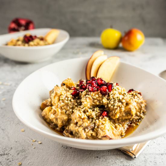Vegan Apple Pie Porridge - Recipe photo by Lifeandlemons