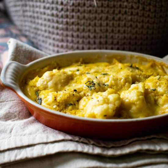 Vegan Cauliflower Cheese - Recipe photo by veganpunks
