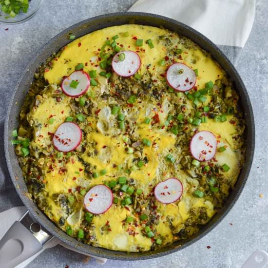 Green Shakshuka With Tomatillo - Recipe photo by fitmealideas