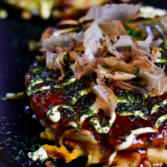 Osaka Style Okonomiyaki - Recipe photo by Sudachi Recipes