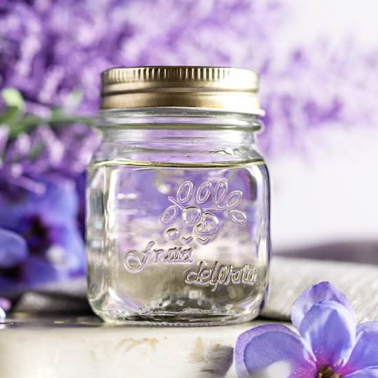 Lavender Syrup - Recipe photo by The Littlest Crumb