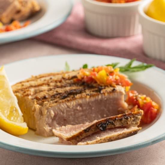 Air Fryer Tuna Steaks - Recipe photo by debsdailydish